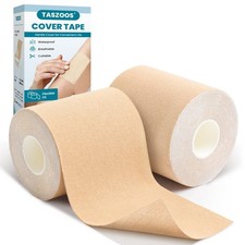 Tattoo Cover Tape - 2 Rolls Each 3 in x 19.69 ft Skin Tone Tattoo Tape