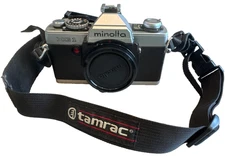 Minolta XG-1 35mm Film Camera Body Only w/manual/Tamrac Strap WORKS NOT TESTED