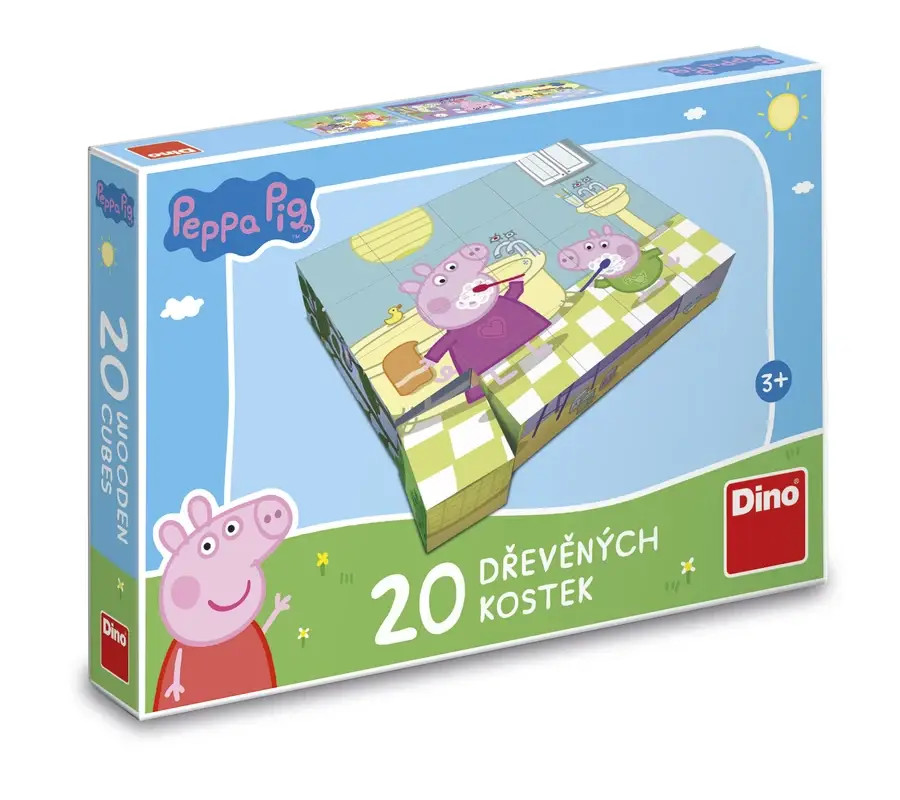 8590878642126 Puzzle drewniane 20 elementw winka Peppa DINO 7690₽