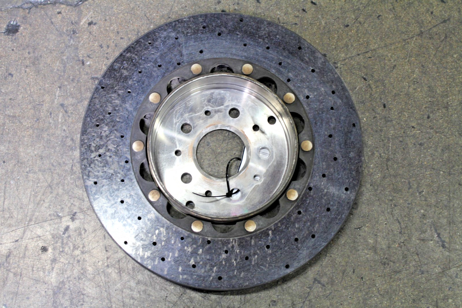 Ferrari California, 458 Italia, Rear CCM Carbon Brake Rotor, Used, P/N 304561