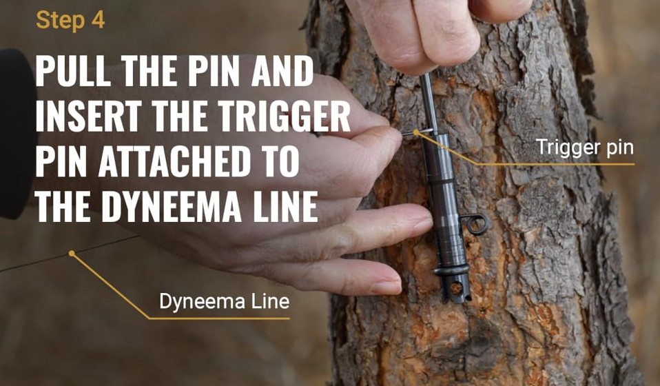 FithOps Camp Safe Full 209 Perimeter Trip Alarm Kit Black- Complete Kit