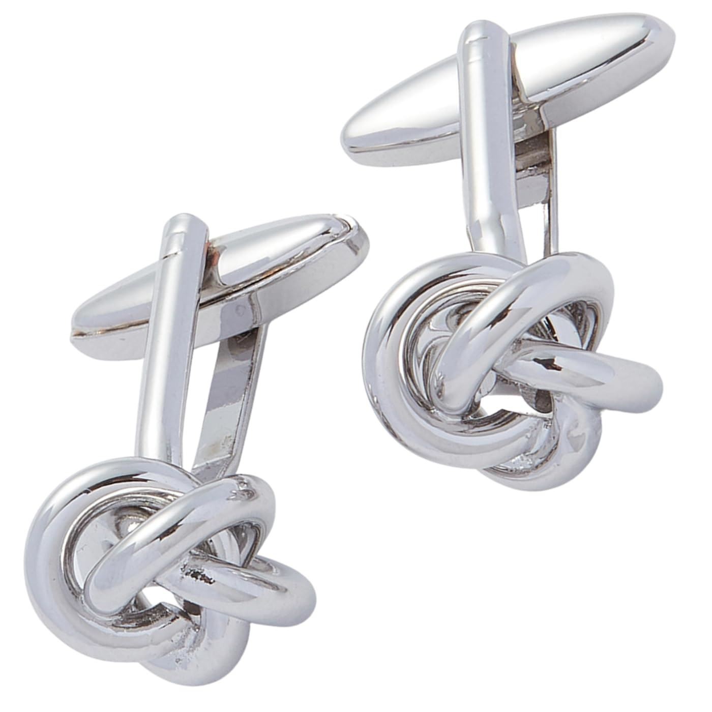 Equilibrium EQ For Men Loose Knot Cufflinks Silver Tone Gift