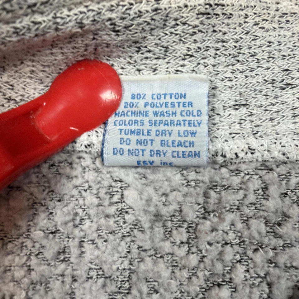 Suéter Maine De Colección Años 90 Para Hombres L C Deportes Henley Hecho en EE. UU. Gris Alce Foto 4 de 4