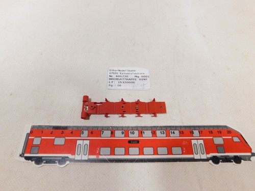 Märklin H0 445730 Pastilla de freno trasera para locomotora de vapor BR 96 muy buena #DX510-0,5 | Condition: Gebraucht