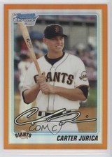 2010 Bowman Draft Chrome Picks Orange Refractor 23/25 Carter Jurica #BDPP11 0f8