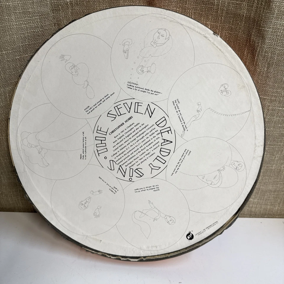 Read Missing Pieces SPRINGBOK 复古 1967 年 The Seven Deadly Sins 圆形拼图 — 第 4/4 张图片