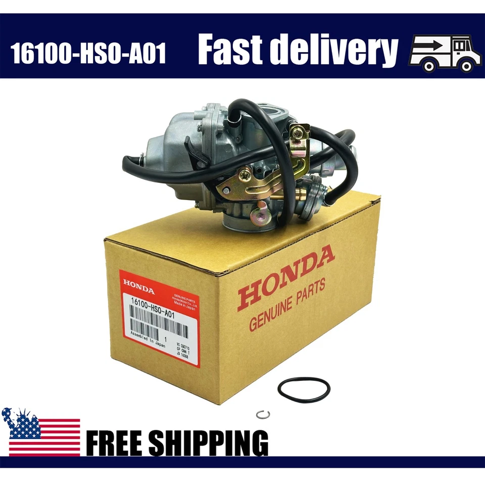 CARBURADOR DE CARBURADOR FABRICANTE DE EQUIPOS ORIGINALES 16100-HS0-A01 para Honda Recon 250 TRX250TM 1997-2019 2X4 NUEVO Foto 4 de 4