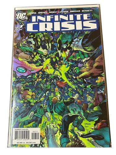 Infinite Crisis #7 Jim Lee Cover Signed Phil Jimenez NM 2006 DC Comics