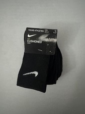 Nike Kids' 3-Pairs Young Athletes Crew Socks Sz: 5/7