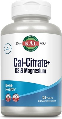 KAL Cal-Citrate+, Calcium Citrate Plus Vitamin D-3 and 500 mg of Magnesium, Heal