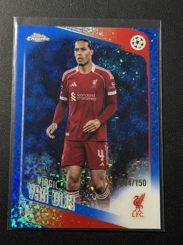 Virgil van Dijk 2025-26 Topps Uefa Club Competitions Blue Holofoil /150 #79