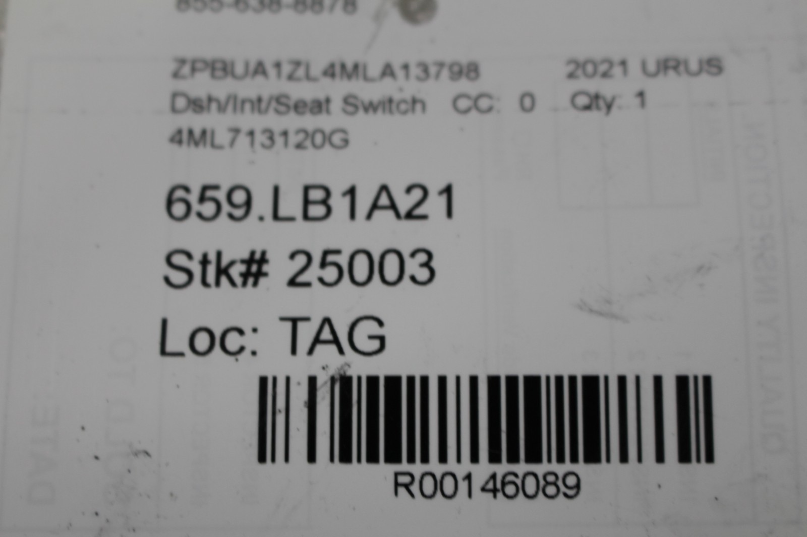 Lamborghini Urus Transmission control P/N 4ML713120G
