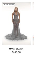 Elegant Silver Mermaid Prom Dress with Sheer Panel and Sequin Detailing
