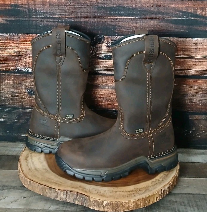 Anglo & COMPANY ヘリテイジ6.8 Irish Setter Red Wing Work Boots 8 D Two Harbors Steel Toe WPF