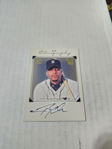 1998 SP Authentic Chirography Tony Clark Auto # TC