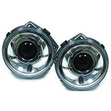 Design Scheinwerfer Set klarglas/chrom für Mercede W463 ab 89 H7+H7 FÜR ELEKTR.