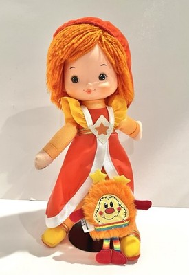 Rainbow Brite Vintage Orange Lala Plush Doll 12  VG Display 1983 80s Toy Sprite