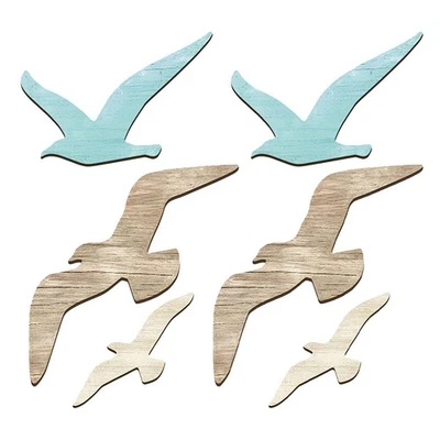 6 Pcs Heimdekoration Für Die Strandhausdekoration Küstenwandkunst Nautisches - Bild 1 von 4