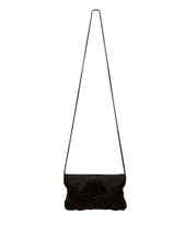 Andr Cellini Women s Black Beaded Elegant Scallop Design Formal Crossbody Bag
