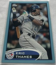 2012 Topps Baseball Eric Thames Toronto Blue Jays Wal-Mart Blue Parallel #293