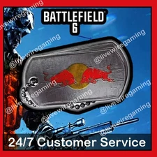 Battlefield 6 - Red Bull x Telepizza Exclusive Limited Edition Dog Tag Plus XP