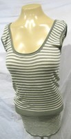Kersh Top Long Tank Knit 'rainforest Sandstone' Stripe Bamboo Stretch Sz M Kersh Top Long Tank Knit 'rainforest Sandstone' Stripe Bamboo Stretch Sz M