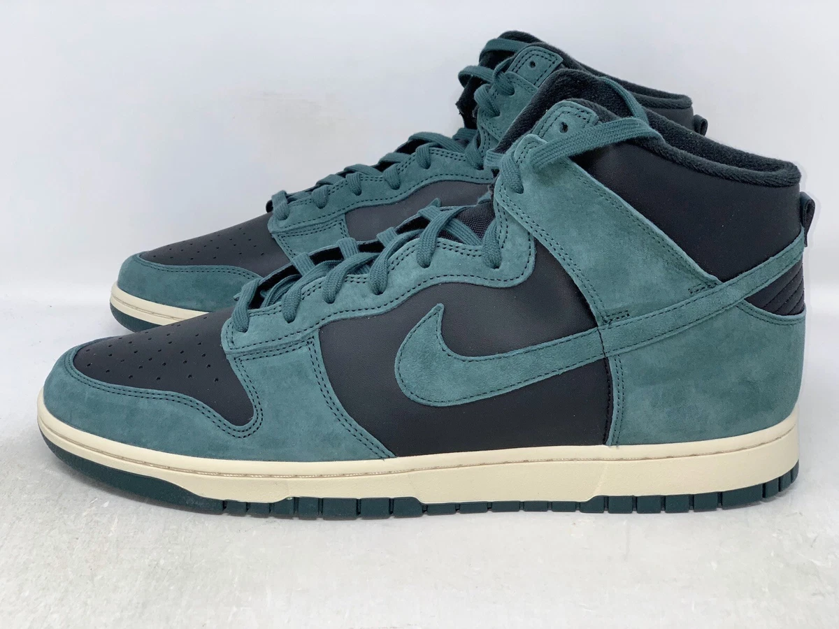 Green suede deals nike high tops