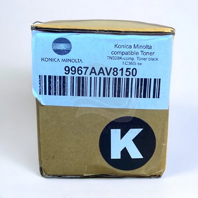 Kompatibel Toner TN328K Black for use in Konica bizhub C360 9967AAV8150 NEU OVP