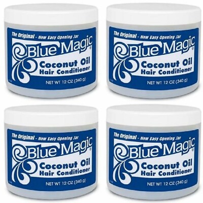 4x Blue Magic Kokosöl Haarspülung 340g/12oz 