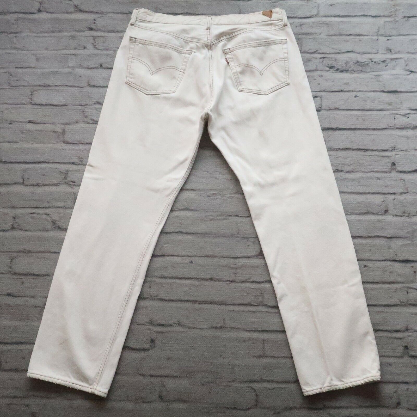 Vintage Levis 501 Denim Jeans Made in USA White 5… - image 12