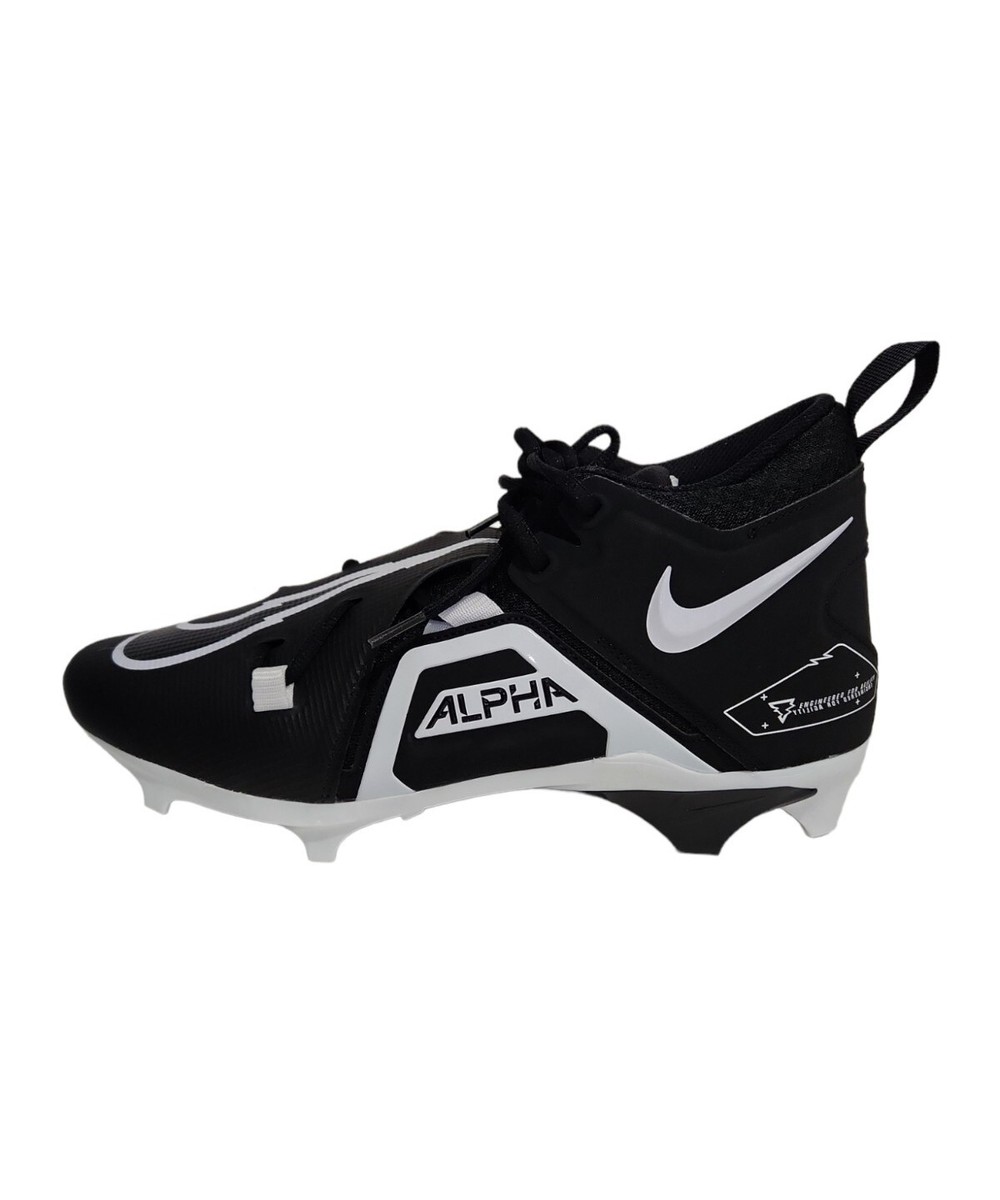 Men's Nike Alpha Menace Pro 3 Mid Football Cleats Black CT6649-001