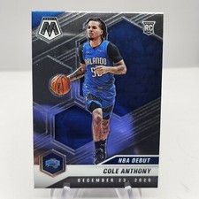Cole Anthony Rookie 2020-21 Panini Mosaic NBA Debut RC #268 Orlando Magic