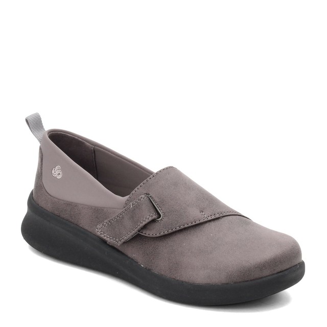 clarks cloudsteppers womens grey