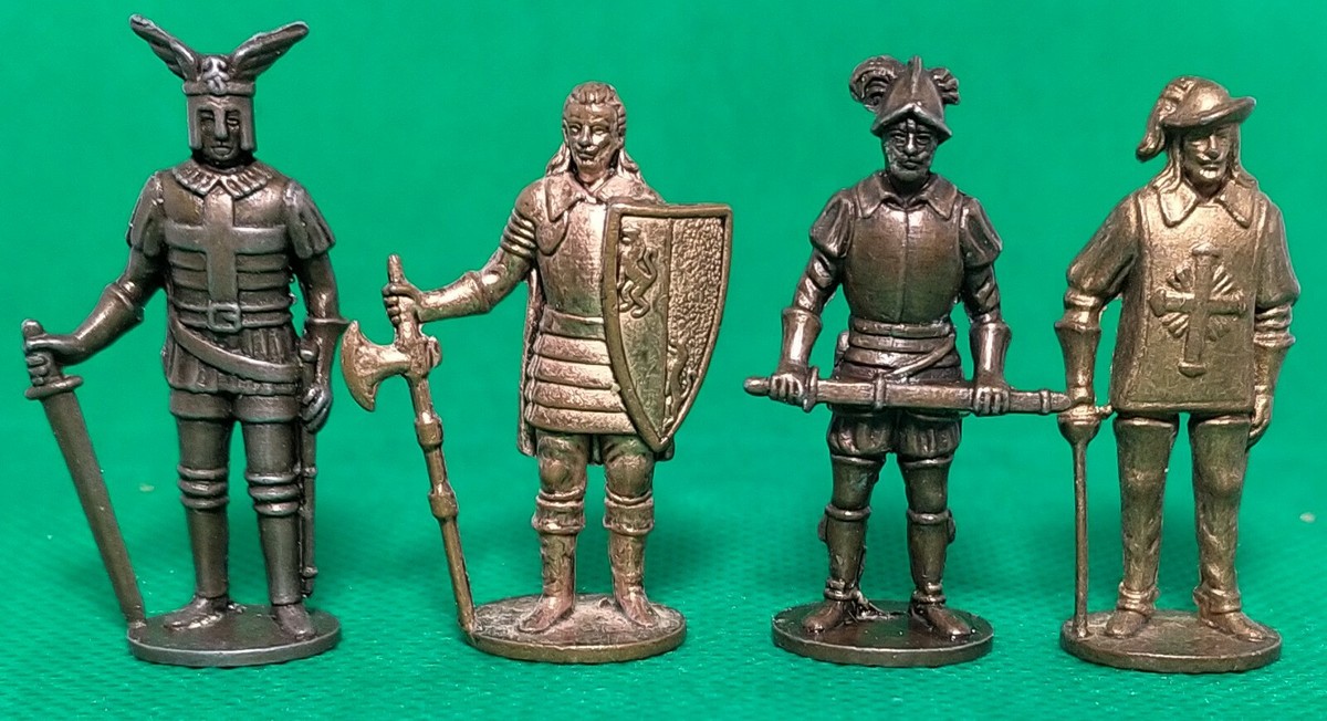 KINDER SURPRISE metal Soldiers of 14-16 century made in 1970th