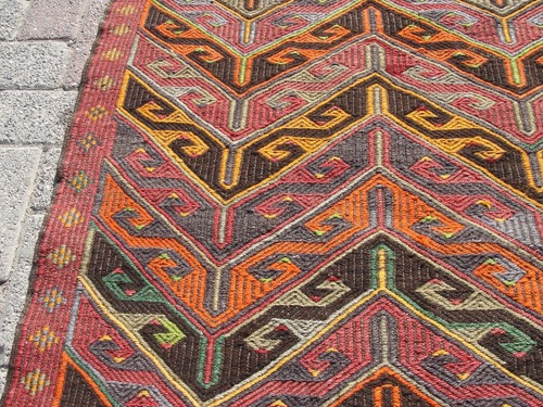 3x4 Small Area Kilim rug, vintage area rugs, small rug, anatolian rug, rugs - Picture 7 of 10