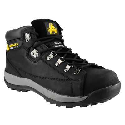 FS123 Amblers Stahlkappe & Zwischensohle schwarz Leder Sicherheit Arbeitsstiefel Größe 6