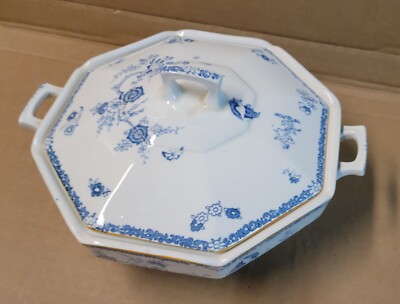 Woods Ware 1922- Lidded Vegetable Bowl 8 3/4'' Old Bow Kakiyemon Woods & Sons Eng