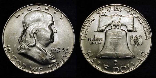 1954-D Franklin Half Dollar Ch BU