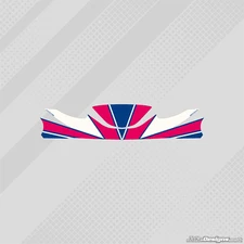 KOSMIC 2019 STYLE KG MK14 NOSECONE STICKER - KARTING - OTK - JakeDesigns