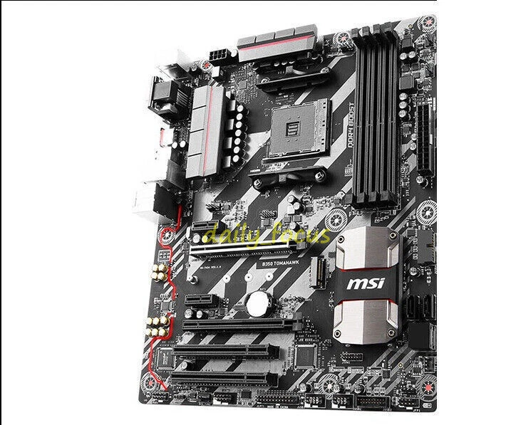 MSI B350 TOMAHAWK Motherboard Socket AM4 ATX AMD B350 DDR4 USB 3.1 DVI HDMI