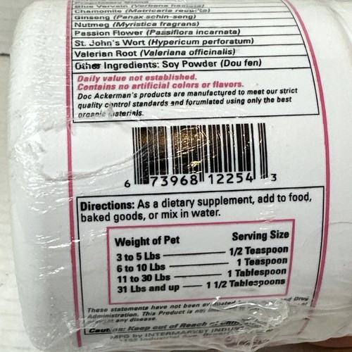 Doc Ackermans Epilepsy Seizure Formula Herbal Remedies for Dog and Cats