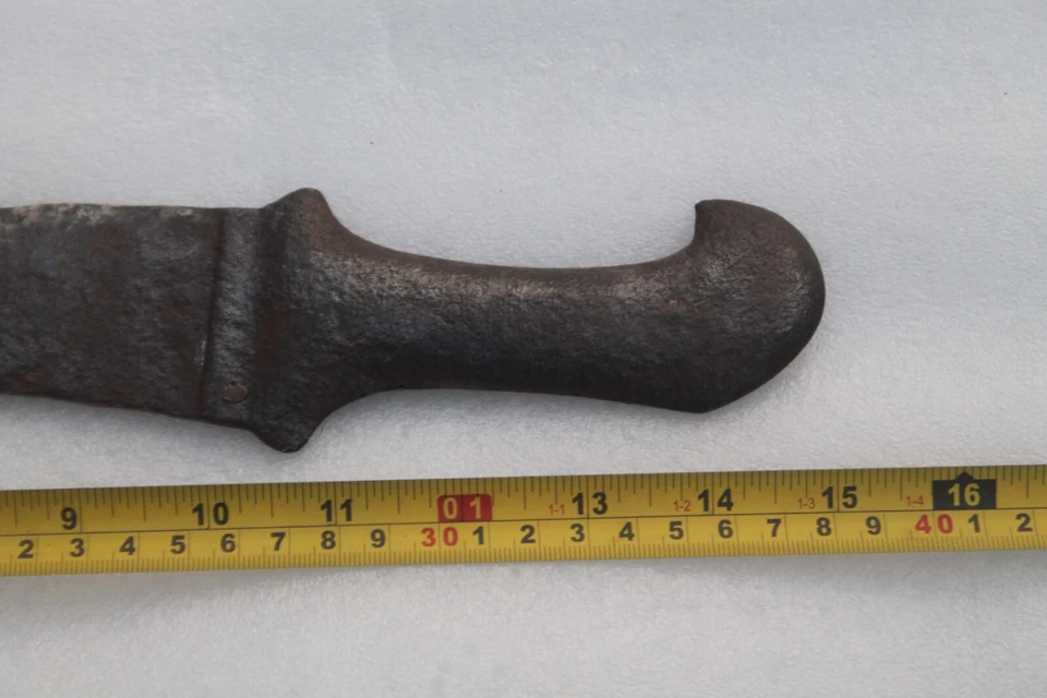 Daga jambiya de hierro tradicional vintage mogol indo-rajput rajasthani Foto 4 de 4