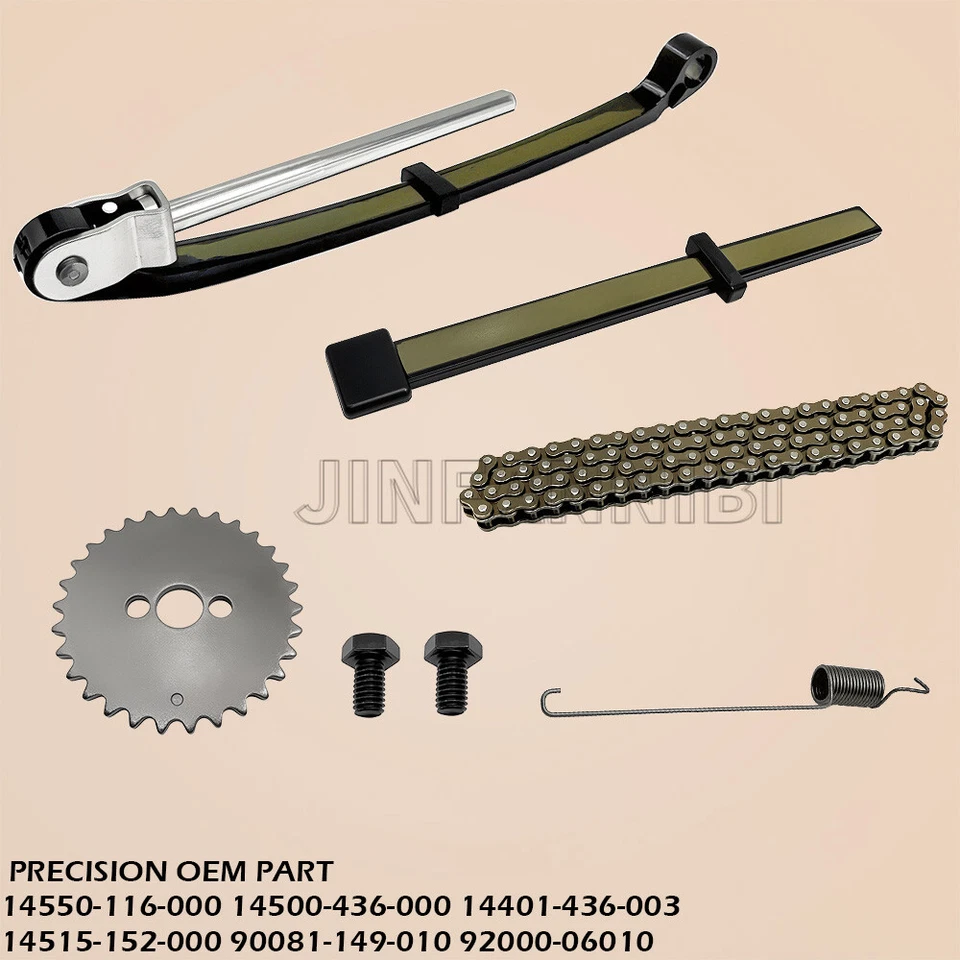 Timing Chain Guides Camshaft Sprocket Kit for Honda XR100 XR100R XL100S CRF100F  - Image 3 of 4