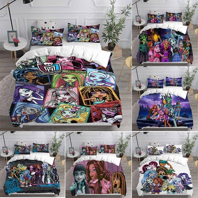 Cosplay Monster High Draculaura Frankie 3D Bettbezug Bettwäsche Set Kissenbezug
