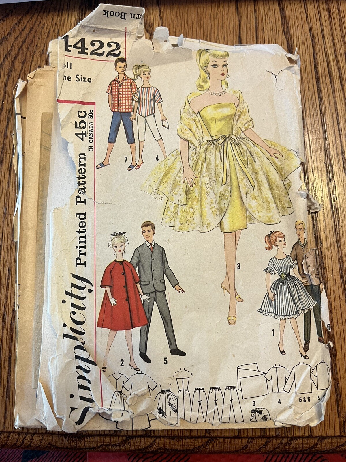 VINTAGE BARBIE KEN DOLL CLOTHES PATTERNS AMERICAN amazon-com-mccall-s-patterns-m6232-fashion-doll-clothes-one-size-only-arts-crafts-sewing