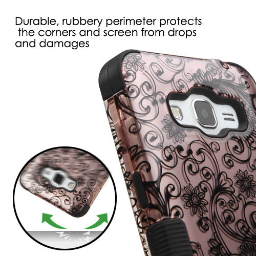 Dual Layer Anti-Shock Case Hybrid Cover for Samsung Galaxy Grand Prime G530 - Picture 144 of 183