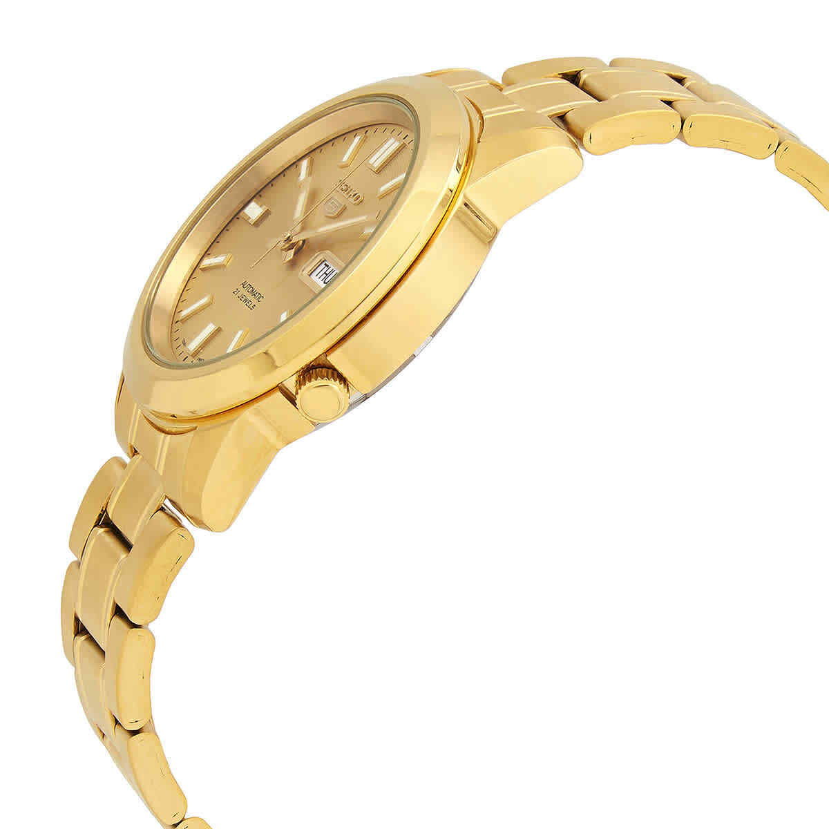 Seiko 5 Automatic Gold Dial Yellow Gold-tone Men's Watch Seiko 5 Automatic Gold Dial Yellow Gold-tone Men's Watch