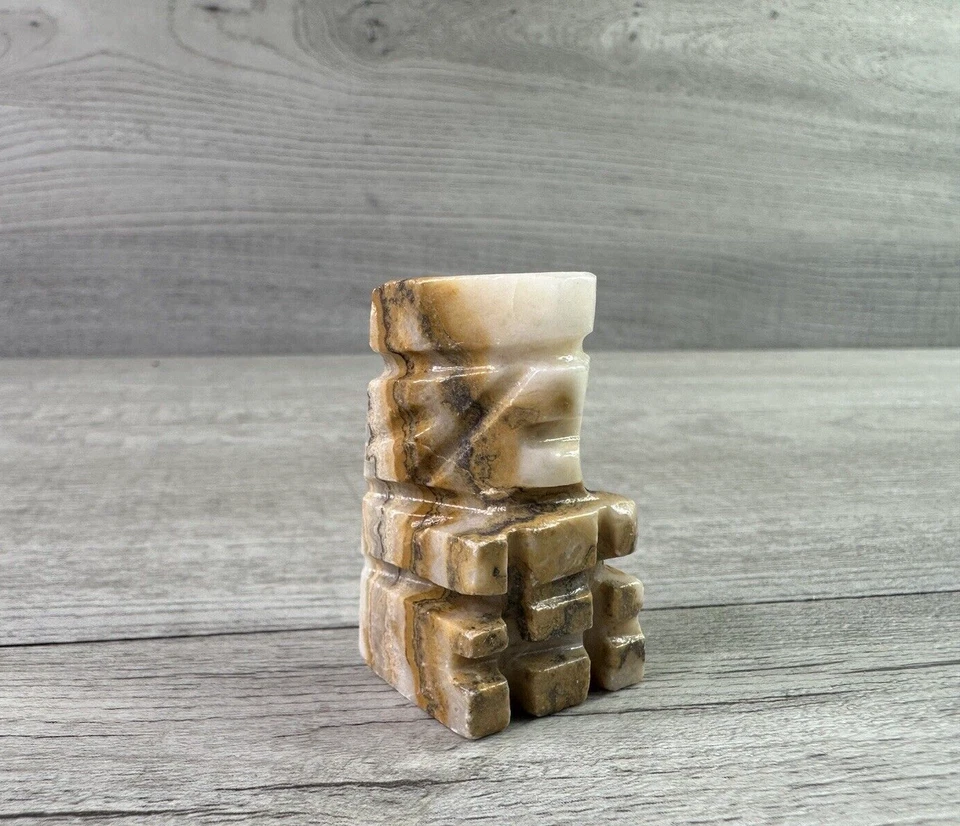 Browns & Whites Marble / Onyx Stone Replacement Pawn Chess Piece - Image 4 of 4