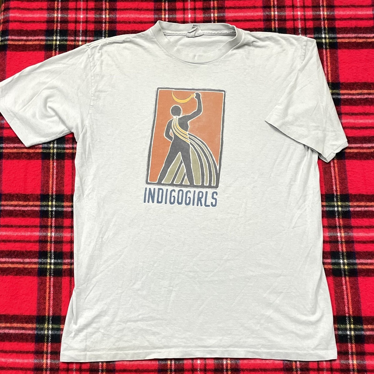 XL 90s USA製INDIGO GIRLS ビンテージ バンド Tシャツ Vintage 90s Indigo Girls T Shirt Size XL Band Tour