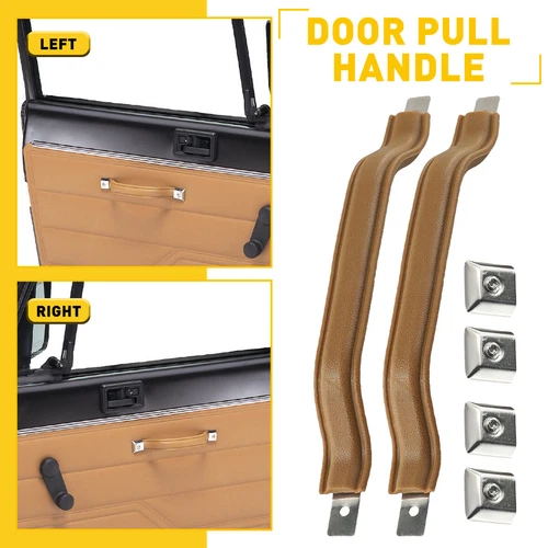 2X 55009801KS Inside Door Handle Pull Strap Tan For Jeep Wrangler YJ 1987-1995 K - Picture 1 of 7